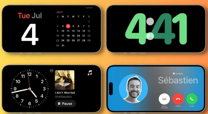 前郭苹果手机维修分享iOS17横屏充电待机显示有什么好处 
