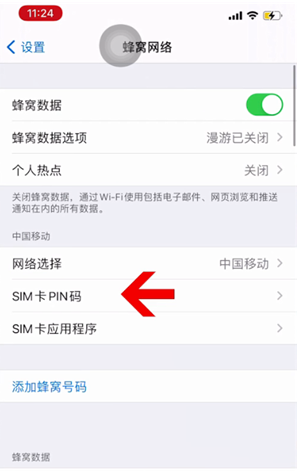 前郭苹果14维修网分享如何给iPhone14的SIM卡设置密码 