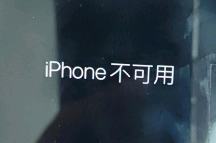 前郭苹果服务网点分享锁屏界面显示“iPhone 不可用”如何解决 