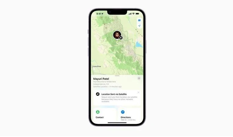 前郭苹果14维修分享iPhone14系列中 FindMy功能通过卫星分享位置方法教程 