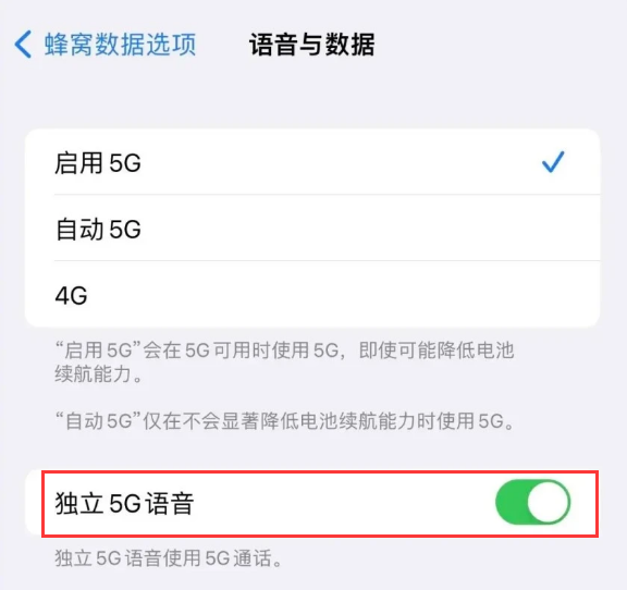 前郭苹果14维修分享iPhone 14 Pro如何开启VoNR 