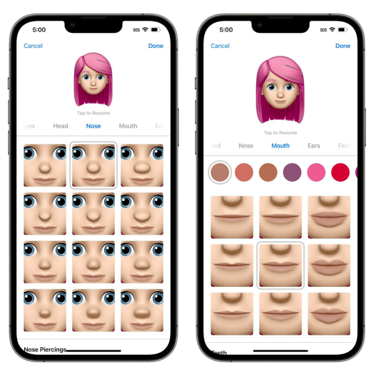前郭苹果手机维修分享​iOS 16中的拟我表情有了哪些变化和升级 
